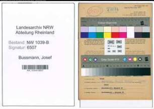 Entnazifizierung Josef Bussmann , geb. 30.03.1906 (Landwirt)