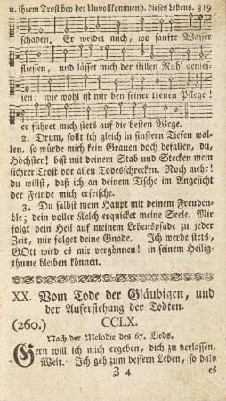 XX. Vom Tode der Gläubigen, und der Auferstehung der Todten