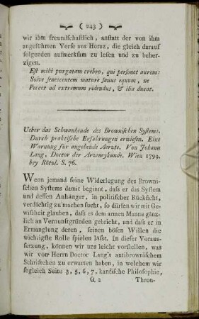 [Herr Doktor Johann Lang]