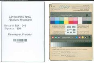 Entnazifizierung Friedrich Fletemeyer , geb. 21.01.1899 (Posthalter)