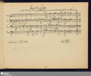 Kade, Otto, 1883 [Noten- und Texteintrag]