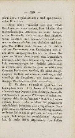 4) Zeichen räumlich getrennter Complication