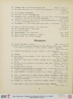 Miniaturen (Nr. 748-788)