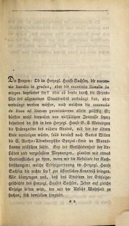 Kurze Nachrichten die Erbfolgeordnung im Herzoglichen Hause Sachsen betreffend : mit Auszügen aus beweißenden Urkunden. [1]