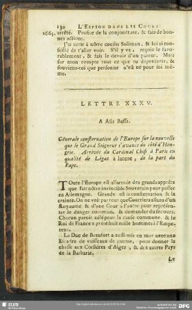 Lettre XXXV. A Asis Bassa