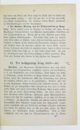 15. Der dreißigjährige Krieg (1618-48)