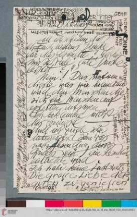 Briefe: Brief von Elfriede Lohse-Wächtler an Sidonie Wächtler und Gustav Adolf Wächtler