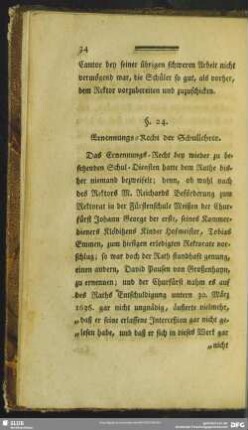 §. 24. Ernennungs-Recht der Schullehrer