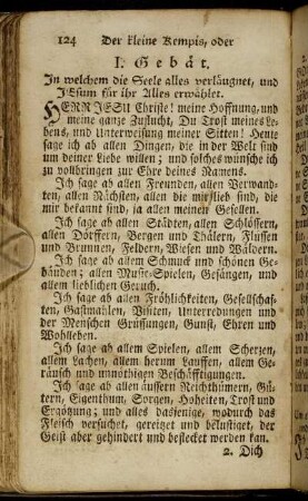 Kurze Gebätlein (I. - VII.)