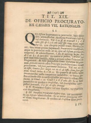 Tit. XIX. De Officio Procuratoris Caesaris Vel Rationalis