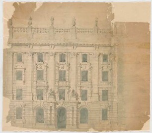 Thiersch, Friedrich von; München; Justizpalast - Mittelbau (Ansicht)