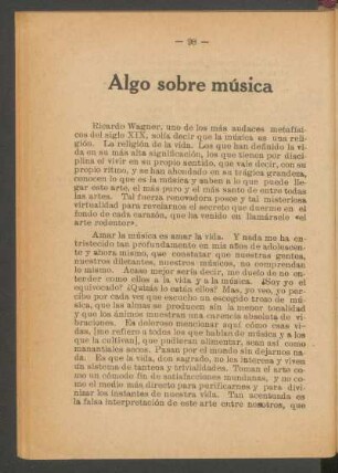 Algo sobre música
