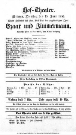 Czaar und Zimmermann