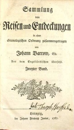Sammlung von Reisen und Entdeckungen, 2