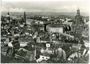 Dresden. Blick vom Rathausturm vor der Zerstörung