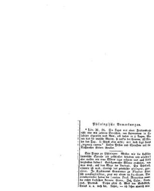 Philologische Bemerkungen