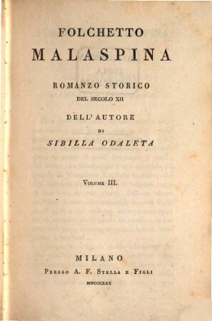 Folchetto Malaspina : romanzo storico del secolo XII, 3