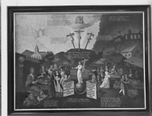 Allegorie auf christliches und unchristliches Verhalten