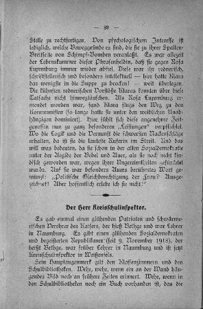 Der Herr Kreisschulinspektor.