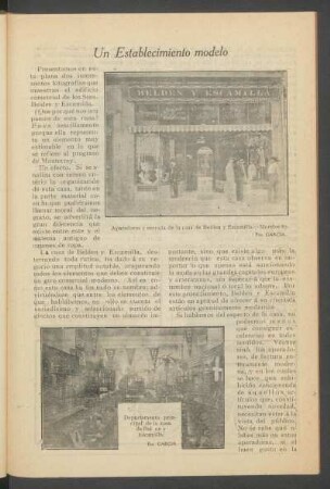 Un establecimiento modelo