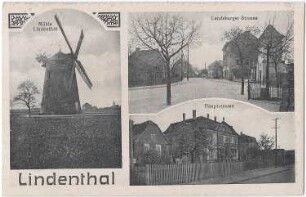 Leipzig-Lindenthal. Turmholländer, Baujahr 1892, Ansichtskarte
