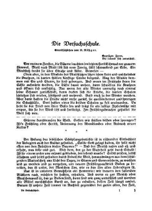Die Versuchsschule : [Beilage Die Versuchsschule]