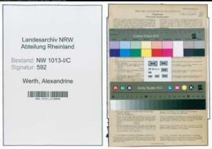 Entnazifizierung Alexandrine Werth , geb. 05.09.1888 (Geschaeftsinhaberin)