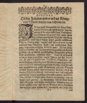 3-24, Variorum Discursuum Bohemicorum Nervi Continuatio IV ...