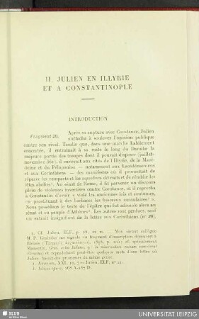 II. Julien en illyrie et a Constantinople