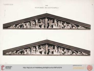 Tafel II: Der Westgiebel des Zeustempels