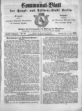 1861,28: No. 28, 14. Juli 1861