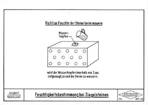 Feuchtigkeitsbestimmung bei Ziegelsteinen