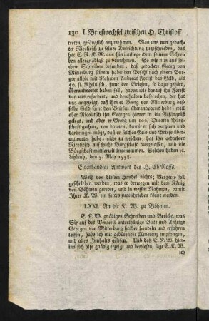 130-141, Briefe LXXI-LXXXI