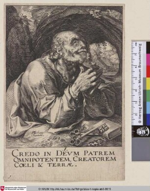 [Der Heilige Petrus als Büßer; St. Petrus; Apostel Petrus]