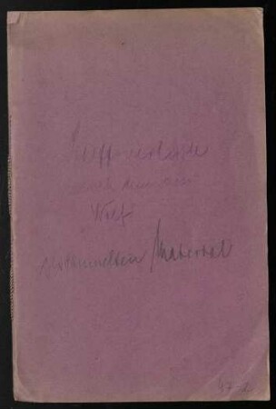 Anlage I zum Kriegstagebuch der S.M.H. "Wolf"