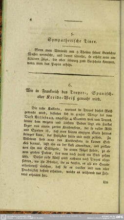 5. Sympathetische Tinte