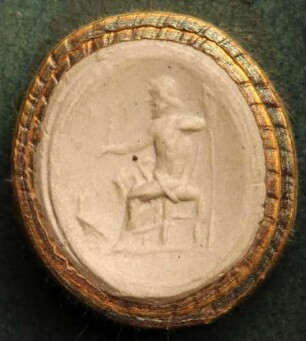 Thronender Jupiter mit einer Nikestatuette (Jupiter Nicephorus) (Daktyliothek, Supplement)