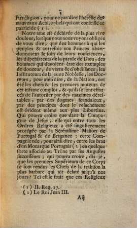 Lettre pastorale de M. l'Evêque de Leiria