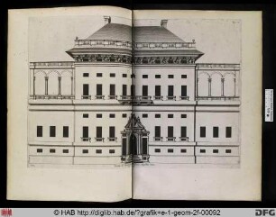 Facciata del Palazzo del Sigr. Giovan Augustino Balbi.