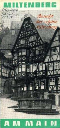 Tarnschrift der DDR gegen die Aufrüstung in der BRD am Beispiel der Stadt Miltenberg