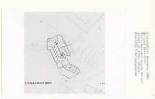 Rathaus Paderborn (Diplomarbeit bei Willy Kreuer): Grundriss 2. Kellergeschoss 1:200