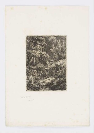 Bach mit der kleinen Eiche, Blatt 8 der Folge "Acht Radierungen von Dampierre"
