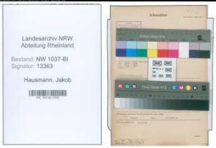 Entnazifizierung Jakob Hausmann , geb. 24.05.1914 (Schlosser)