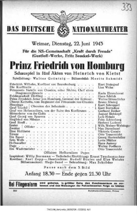 Prinz Friedrich von Homburg