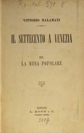 Il settecento a Venezia, 2