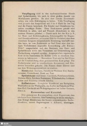 Kuranstalten und Kurmittel