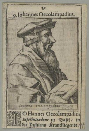 Bildnis des Johannes Oecolampadius