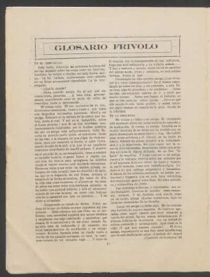 Glosario frívolo