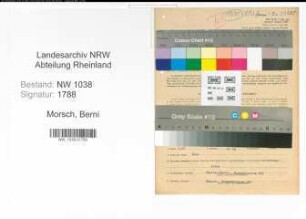 Entnazifizierung Berni Morsch , geb. 23.11.1919 (Geschaeftsinhaberin)