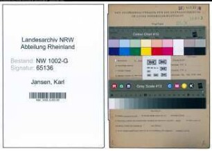 Entnazifizierung Karl Jansen, geb. 07.06.1909 (Buerovorsteher)